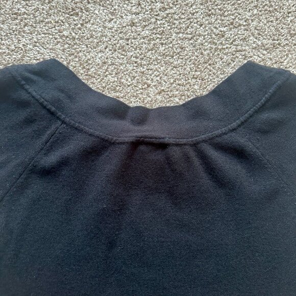 Ann Taylor Factory Black Knit Short Sleeve Shirt Women's Size Small Office Work - Picture 9 of 14